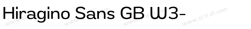 Hiragino Sans GB W3字体转换 Hiragino Sans GB W3字体转换